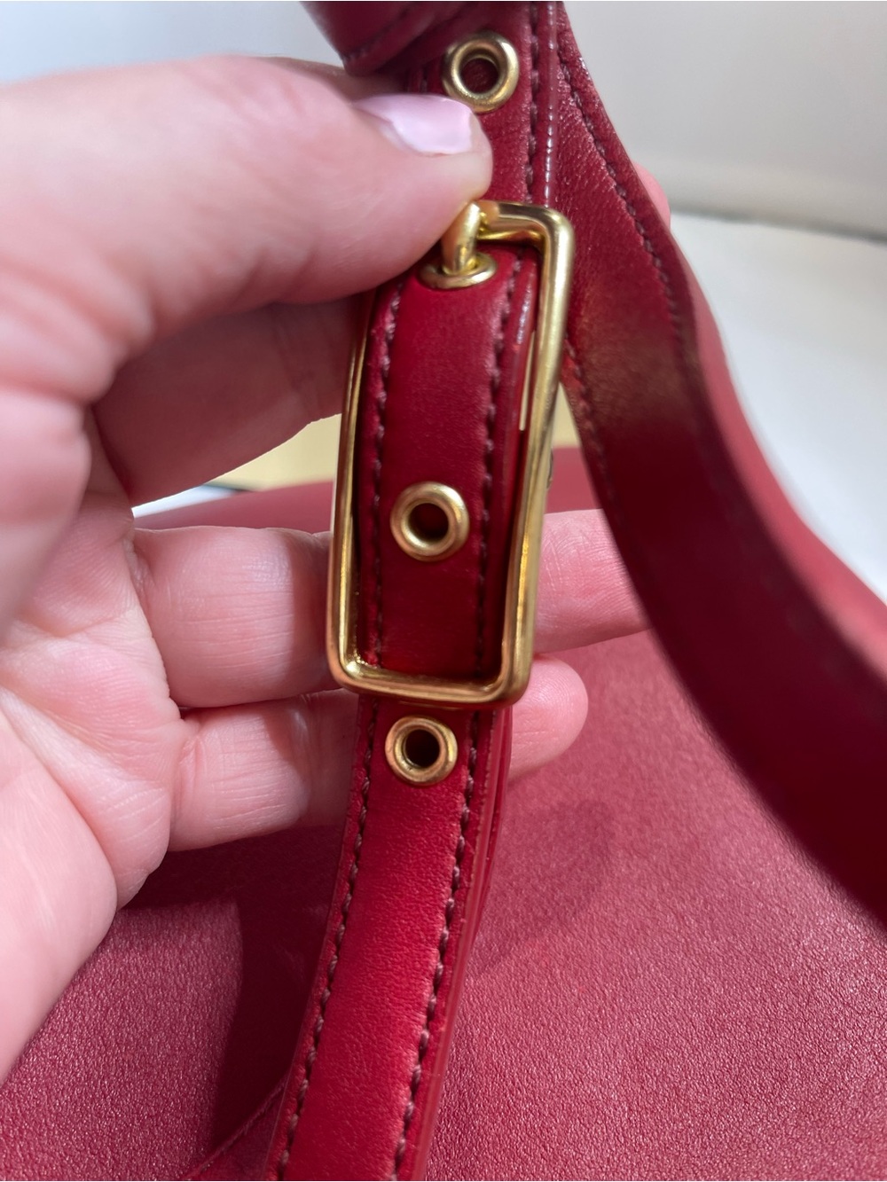 Vintage Coach Red Legacy Slim Flap Bag (9592) - Picture 9 of 9